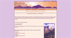 Desktop Screenshot of foothillscounseling.org