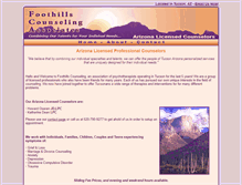 Tablet Screenshot of foothillscounseling.org